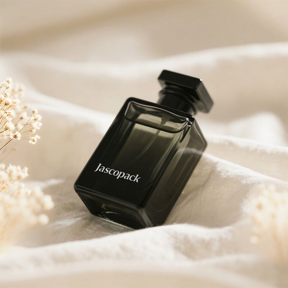 Black Glass Perfume Bottle