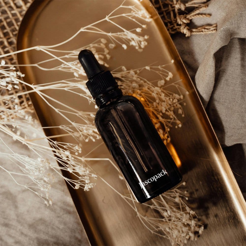 Dropper Black Perfume Bottle