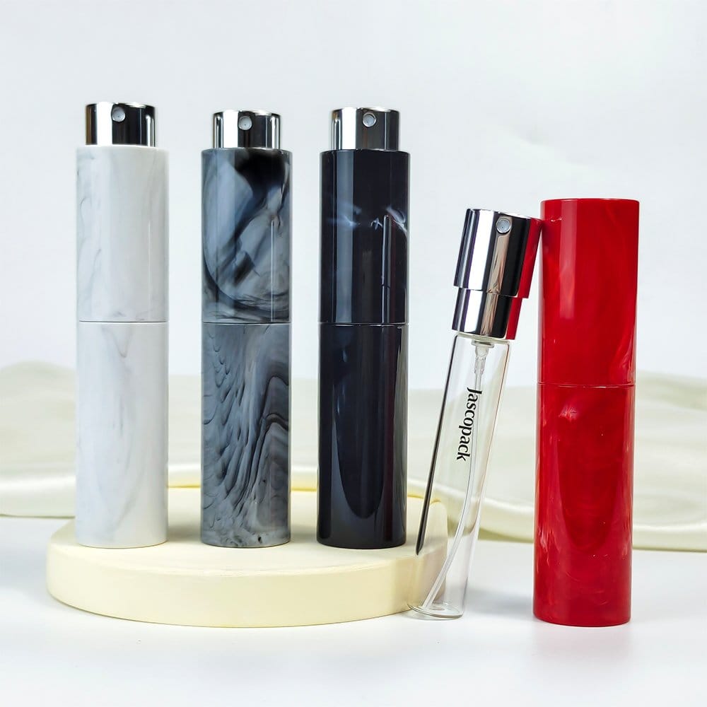 Black Plastic Marble Perfume Bottle