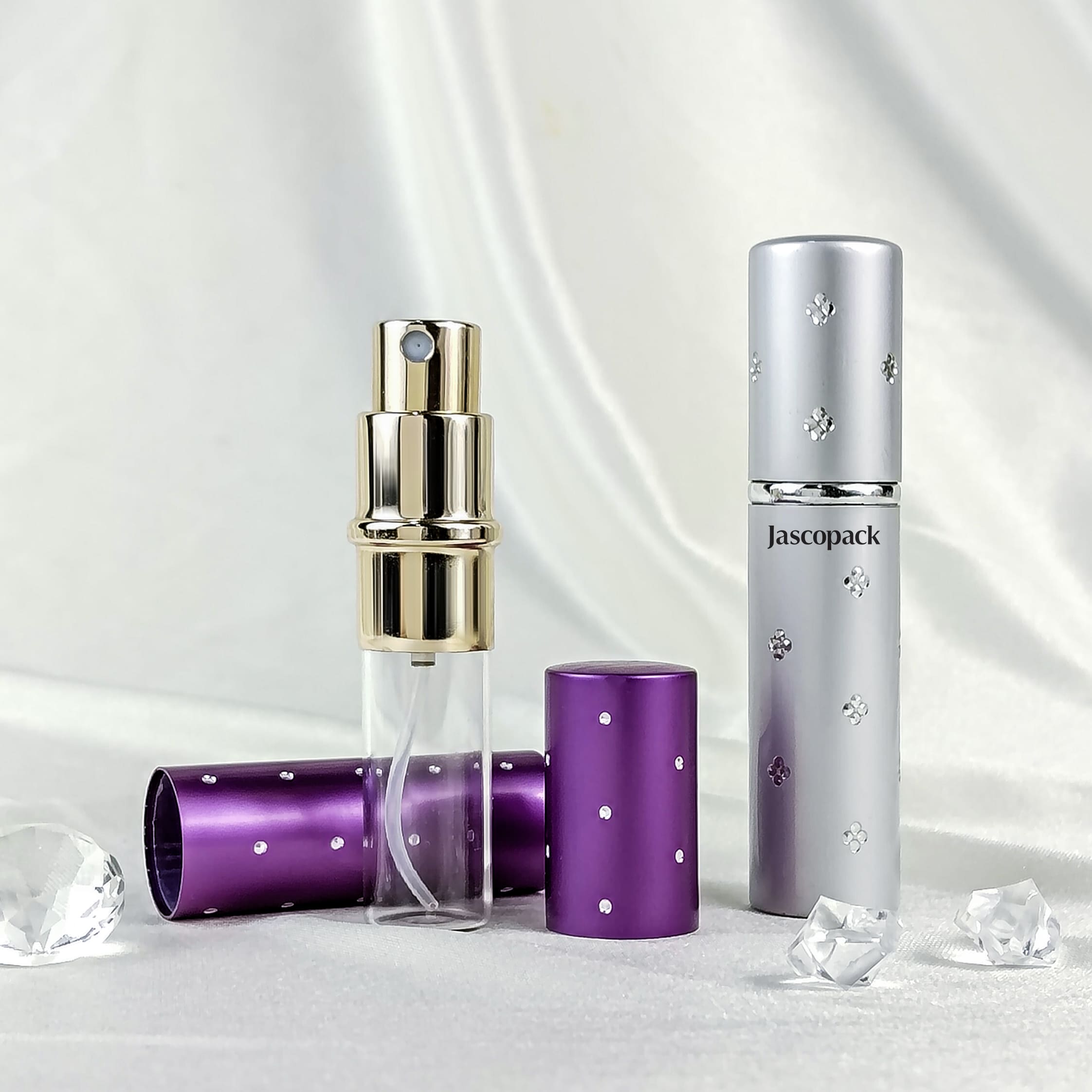 Customize Clean Purple Perfume Bottle Jascopack Manufacturer
