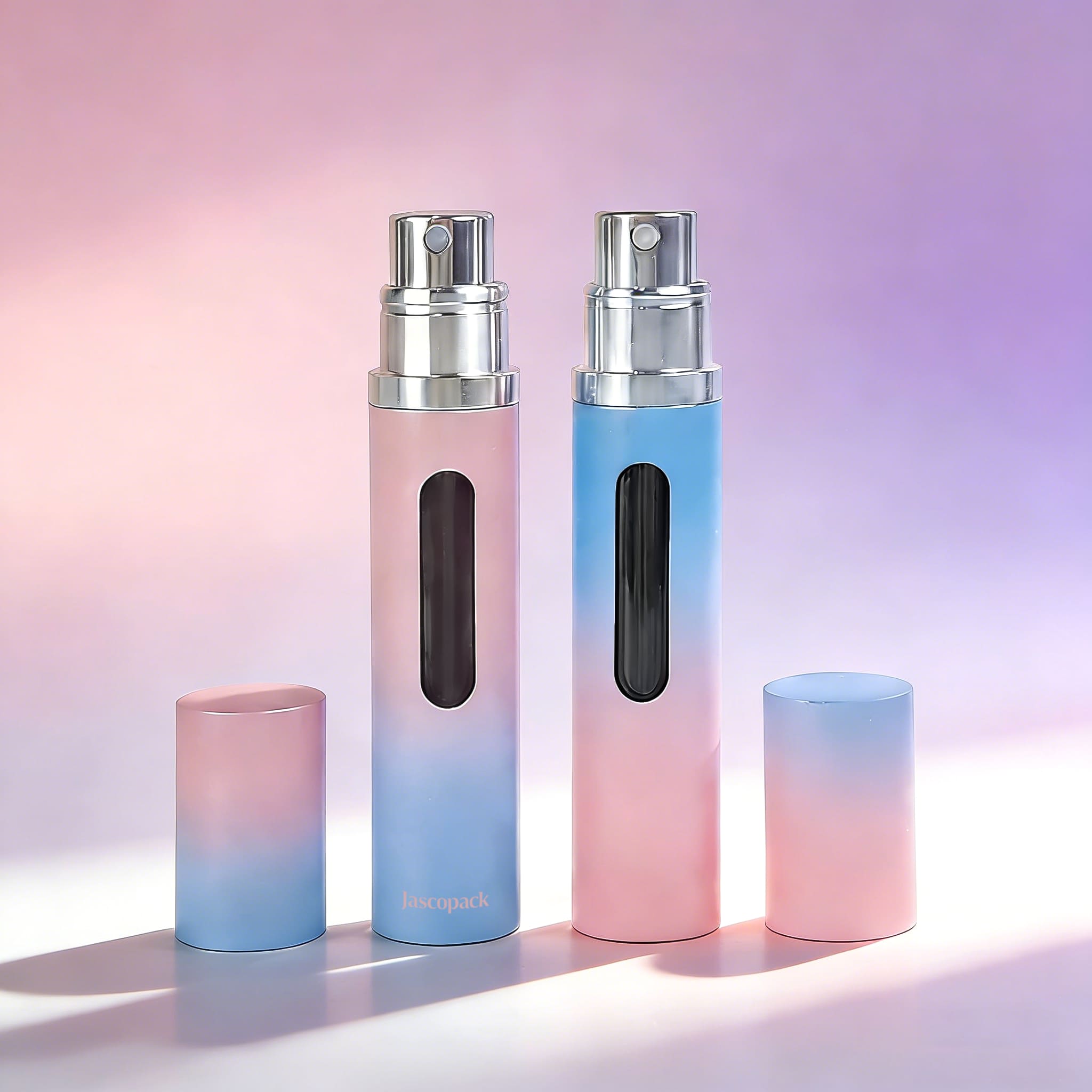 Pink and Blue Perfume Bottle