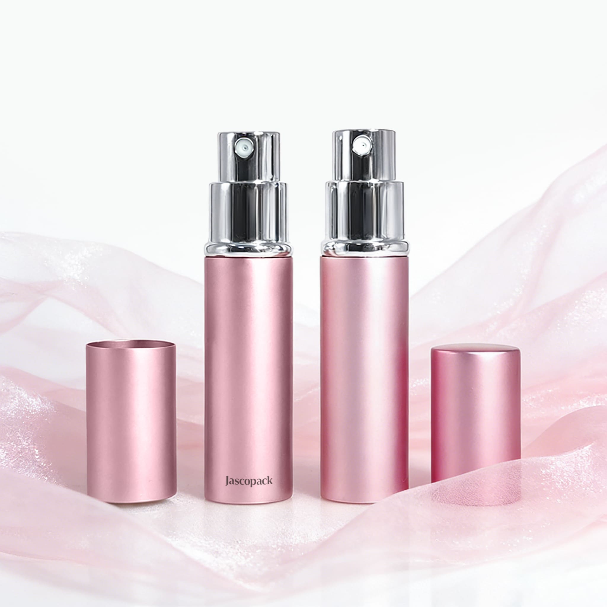 Pink and Silver Perfume Bottle