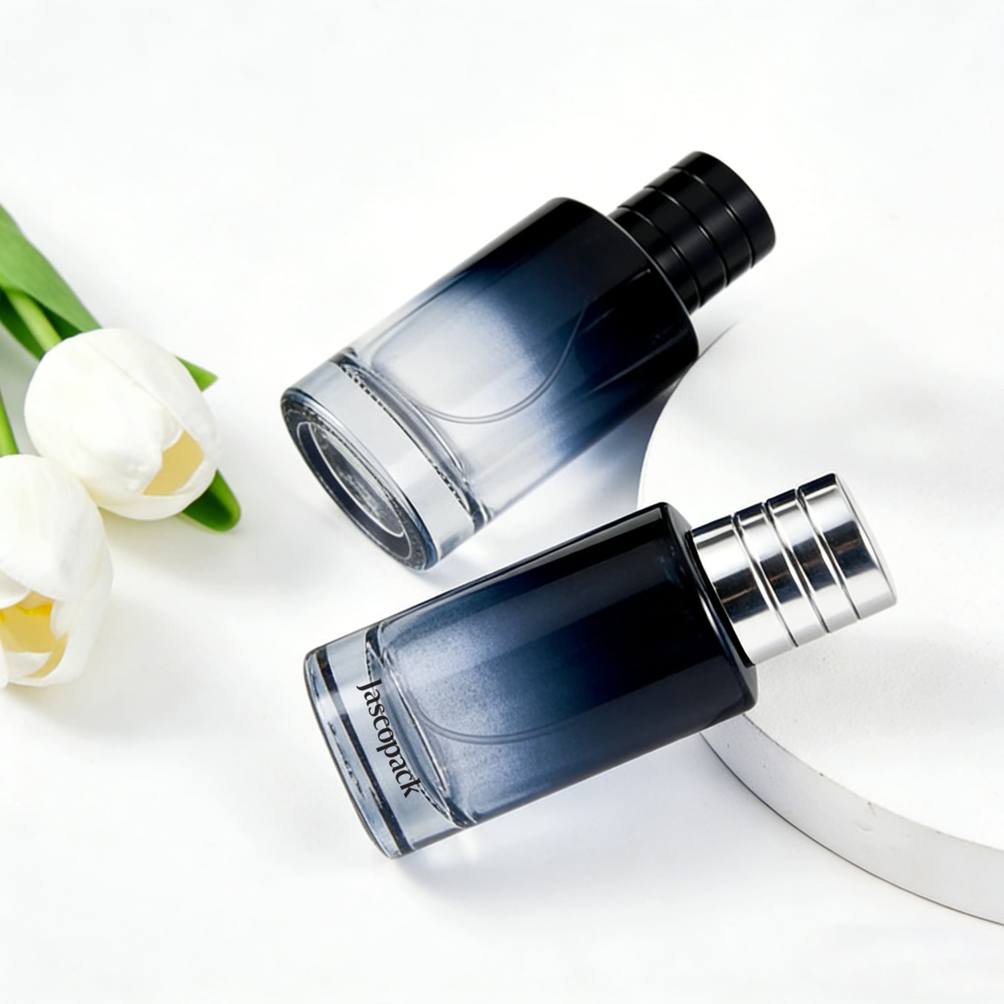 old blue perfume bottle