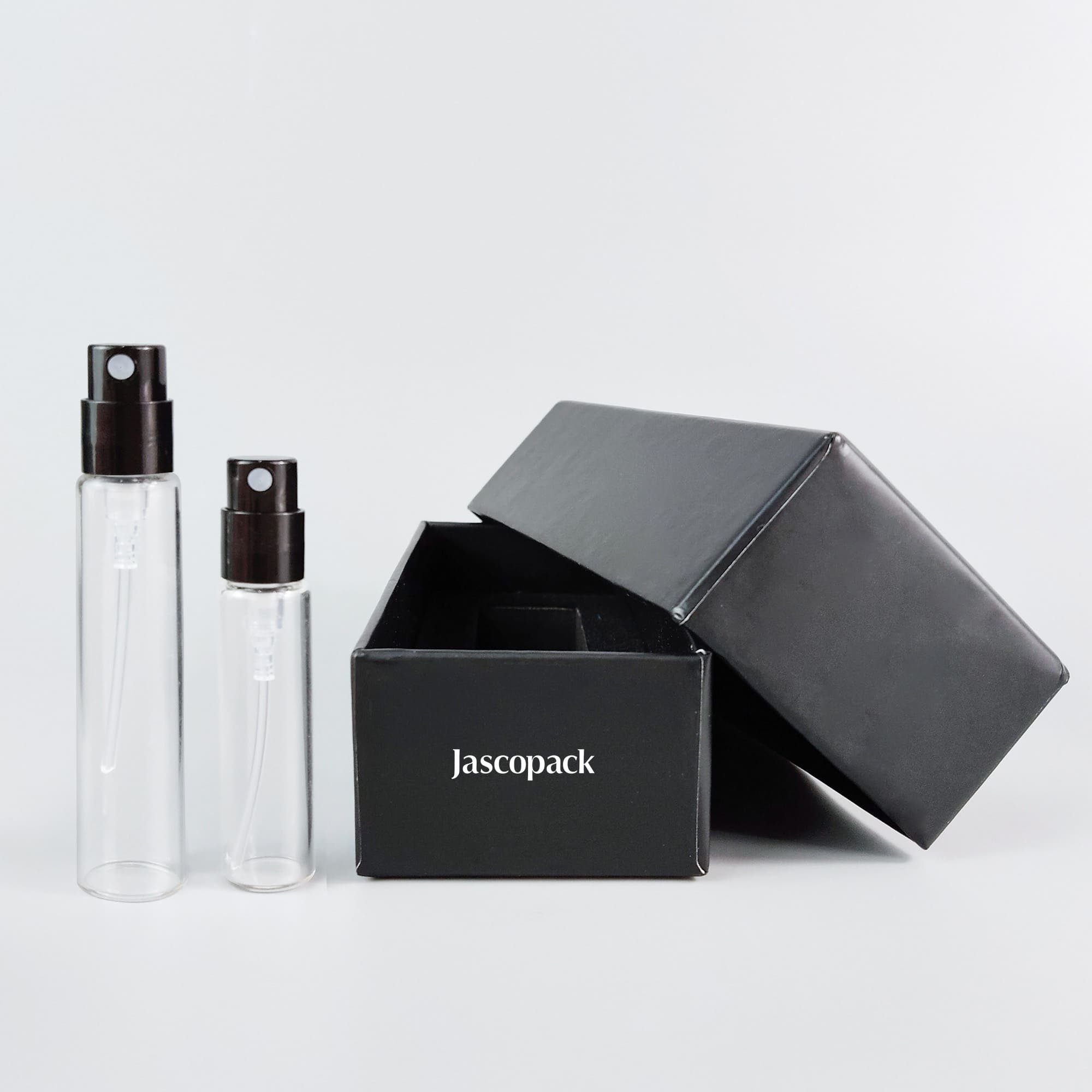 Glass Perfume Bottle Lid and Base Paper Box