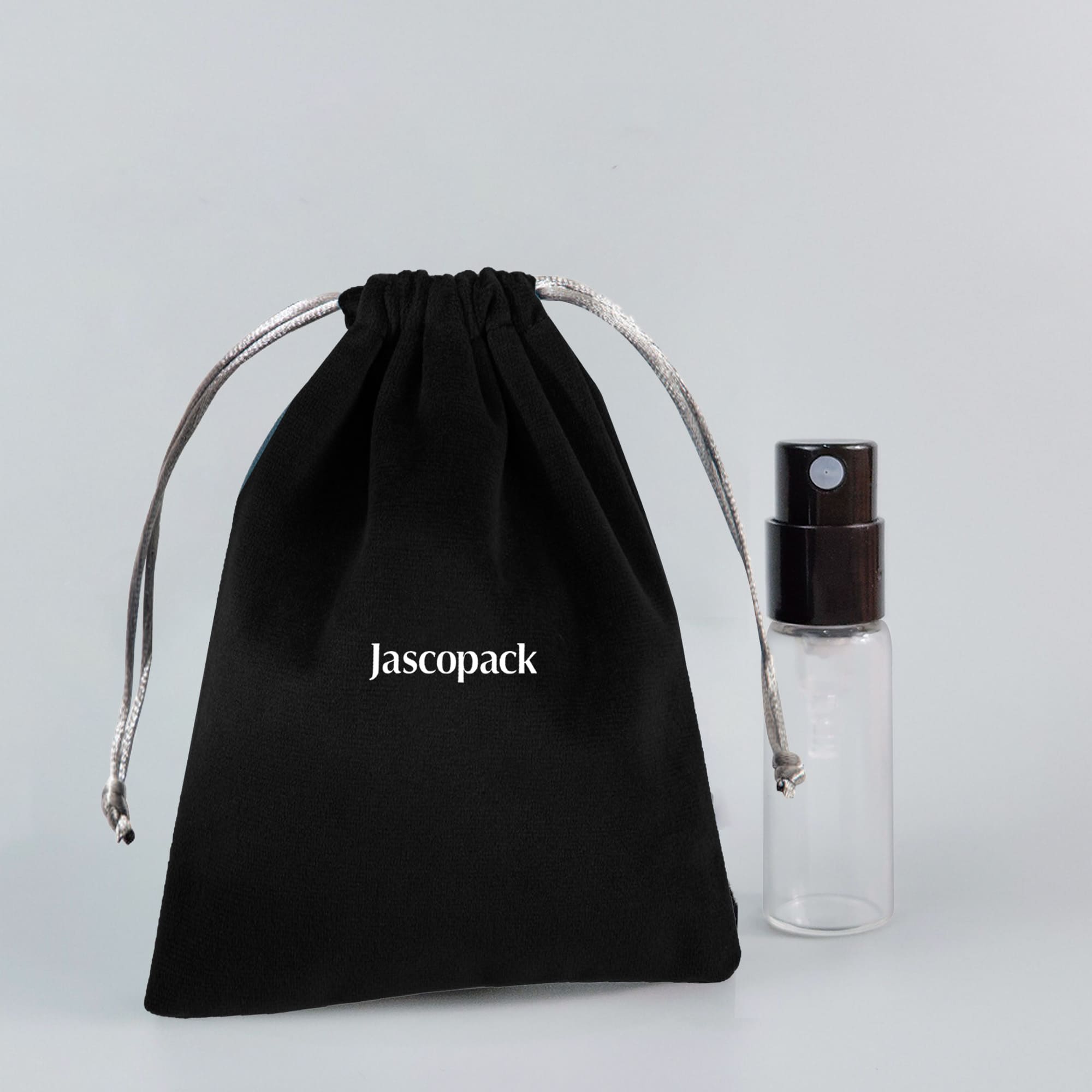 Glass Perfume Bottle Velvet Pouch