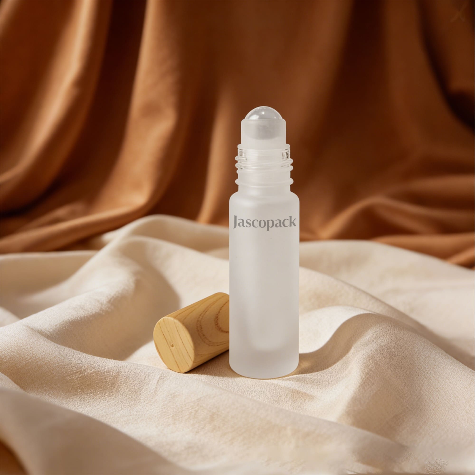 white glass perfume bottle