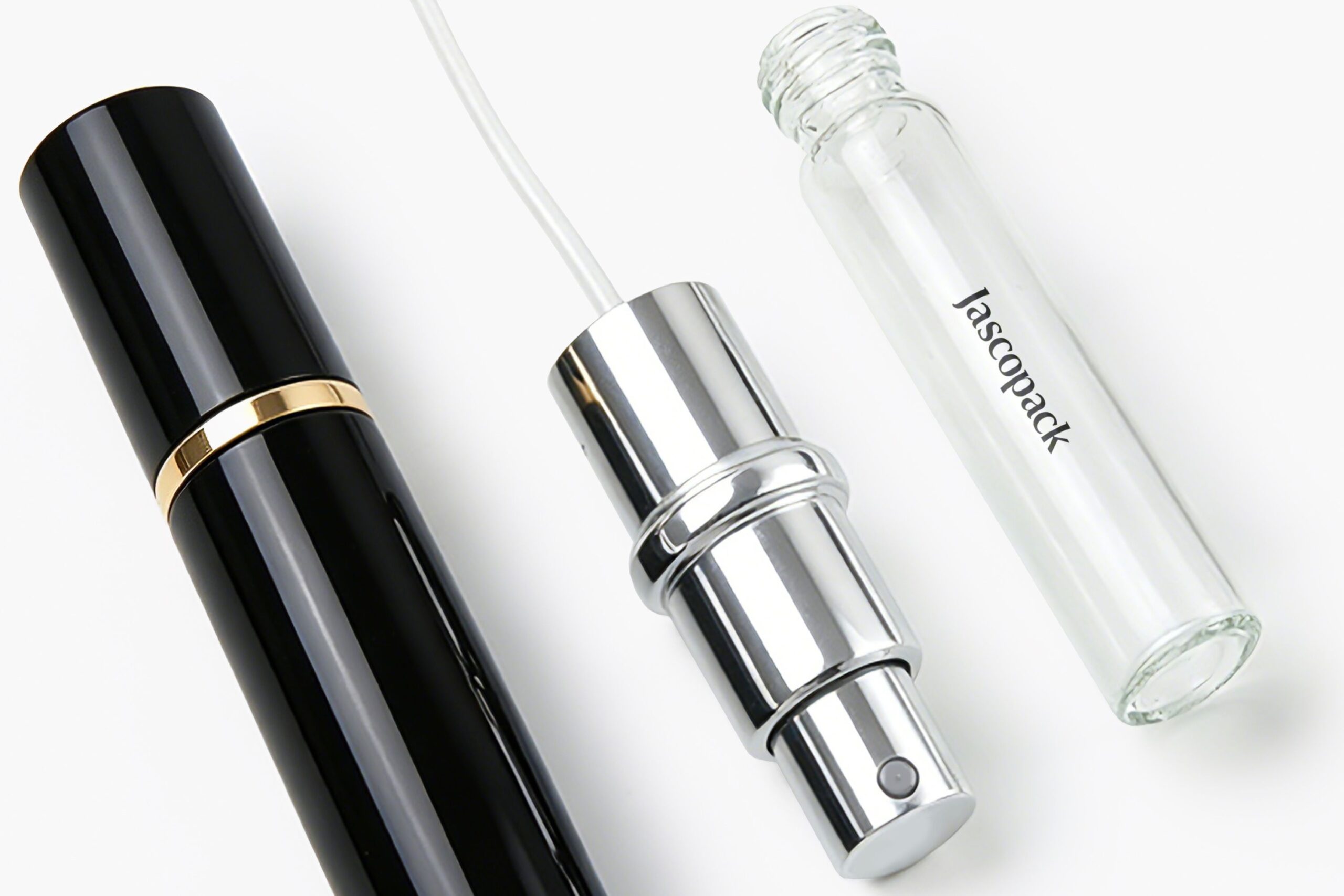 refillable travel perfume atomizer, essential oil sample bottle
